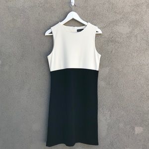 Banana Republic Ivory & Black Cocktail Dress M